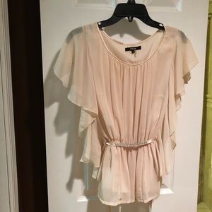 Light peachy pink blouse size S.
